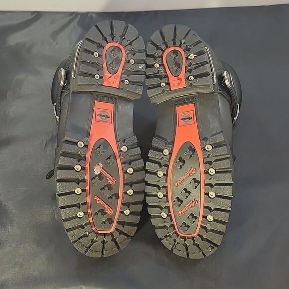 MILWAUKEE MOTORCYCLE CLOTHING COMPANY MB433 MEN'S BLACK ROAD CAPTAIN BOOT - Picture 14 of 16